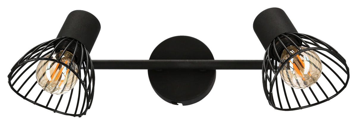 DECKENSTRAHLER 8/39/15 cm   - Schwarz, Basics, Metall (8/39/15cm)