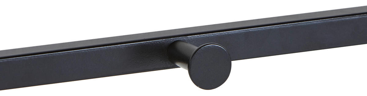 WANDGARDEROBE  in Schwarz  - Schwarz, Design, Holzwerkstoff/Metall (90/20/28cm) - MID.YOU