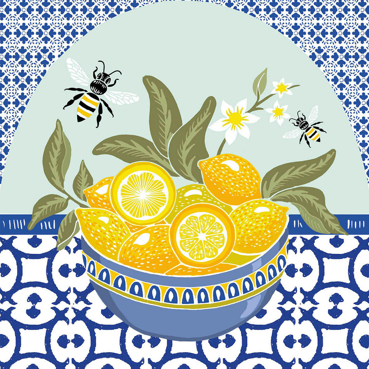 SERVIETTE  12,5/12,5 cm   - Multicolor, Basics, Papier (12,5/12,5cm) - PPD