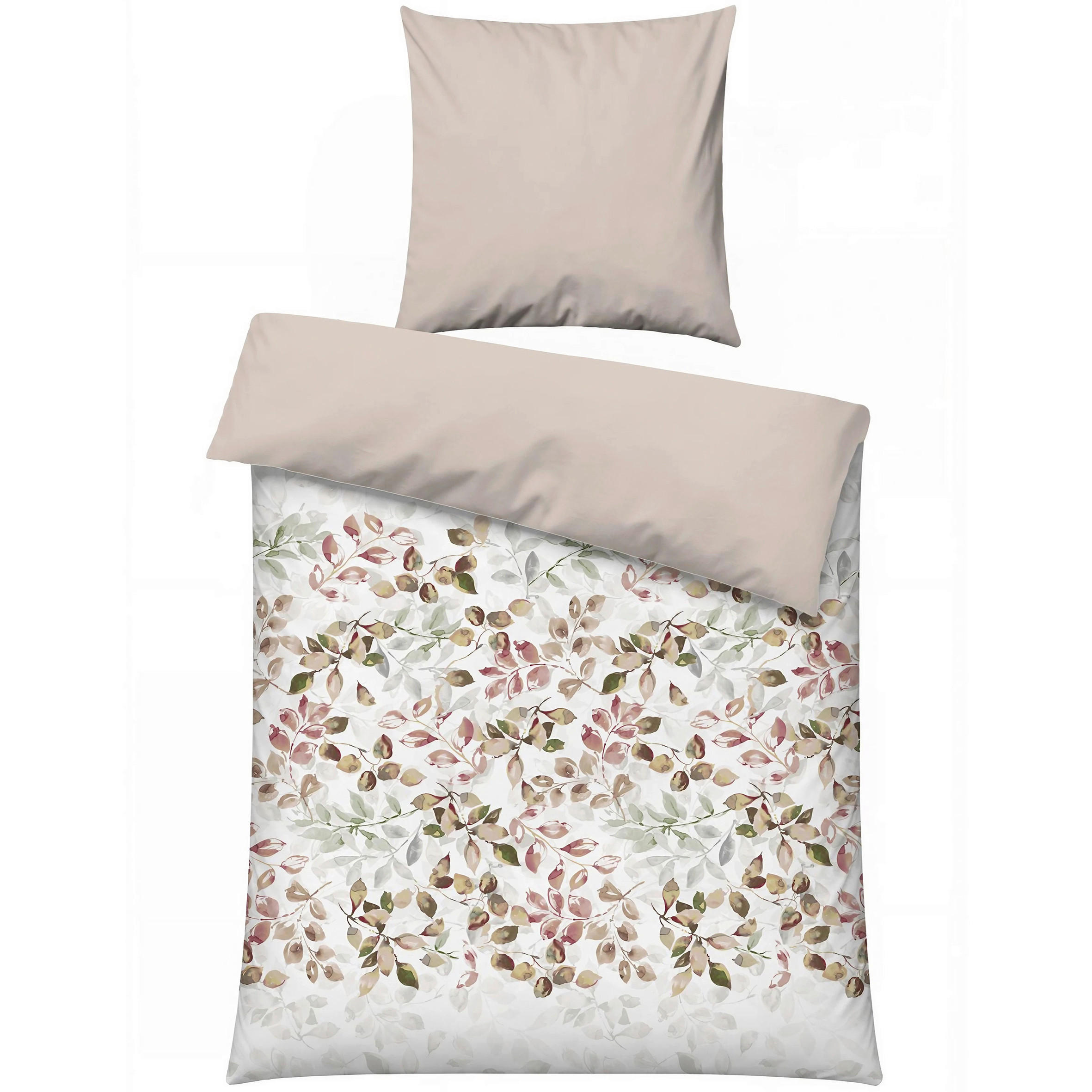 BETTWÄSCHE 155/220 cm  - Beige, Basics, Textil (155/220cm)