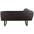 ECKBANK 178/237 cm  in Anthrazit  - Anthrazit/Schwarz, Design, Leder/Textil (178/237cm) - Novel