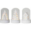 LED-DEKOLEUCHTE 5,5/8,5 cm   - Klar/Weiß, Basics, Glas/Holz (5,5/8,5cm) - Eglo