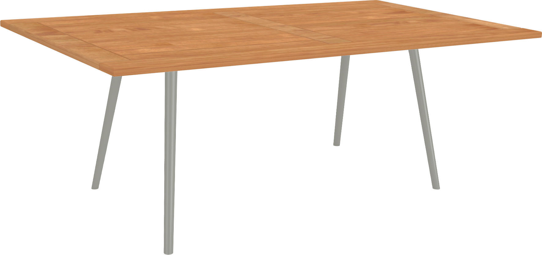 GARTENTISCH 180/100/75 cm - Graphitfarben/Teakfarben, MODERN, Holz/Metall (180/100/75cm) - Stern