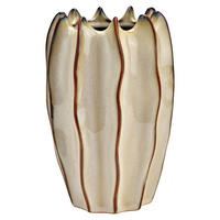 VASE  - Beige, Basics, Keramik (15,0/21,0/15,0cm)