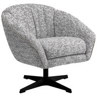 FÅTÖLJ i textil greige  - greige/svart, Design, metall/textil (80/78/80cm) - MID.YOU