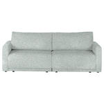 2,5-SITZER in Flachgewebe Hellgrau  - Hellgrau/Schwarz, Design, Kunststoff/Textil (240/70/125cm) - Xora