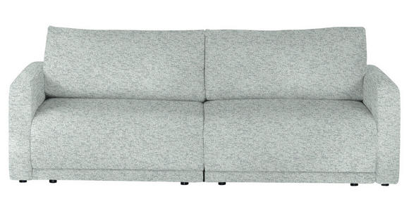 2,5-SITZER in Flachgewebe Hellgrau  - Hellgrau/Schwarz, Design, Kunststoff/Textil (240/70/125cm) - Xora
