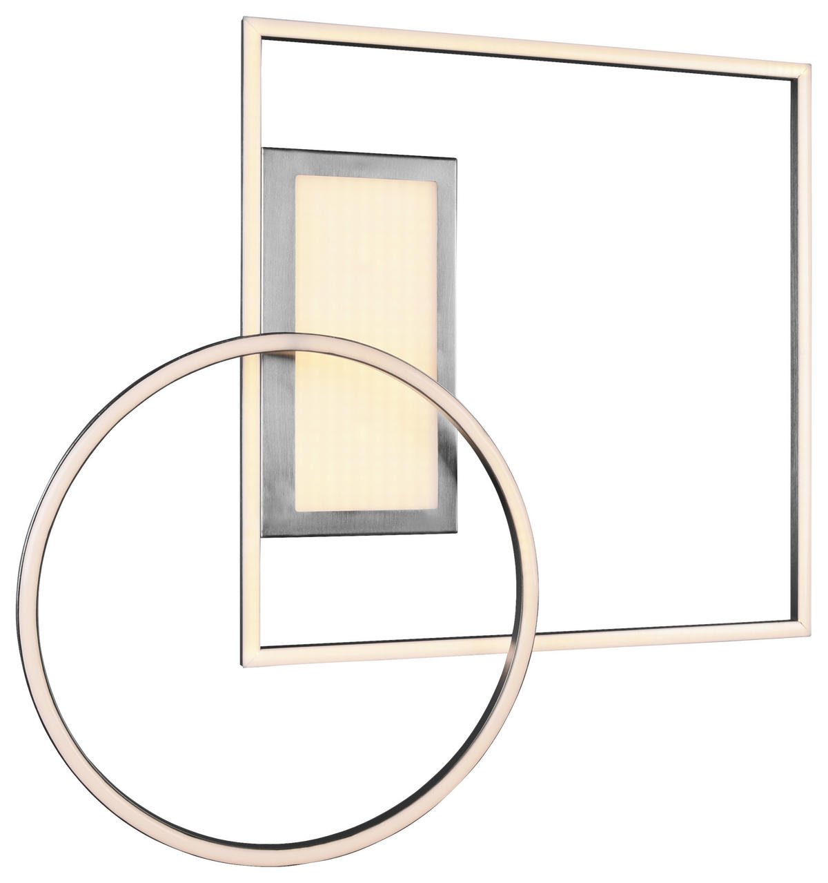 LED PLAFONJERA - boja nikla, Dizajnerski, metal (64,5/9,0/86,5cm)