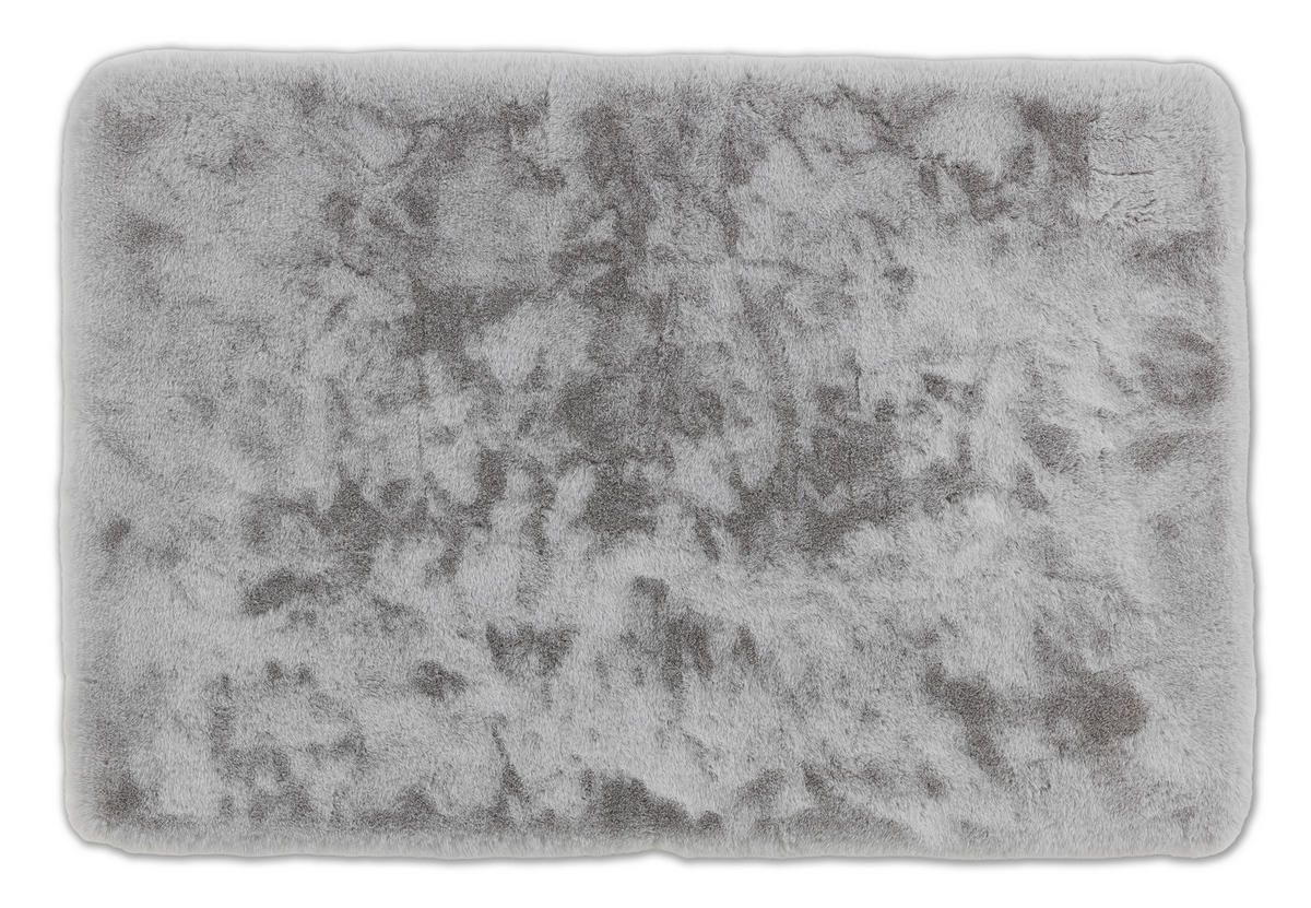 BADTEPPICH Silberfarben 67/110 cm  - Silberfarben, Basics, Textil (67/110cm) - Schöner Wohnen