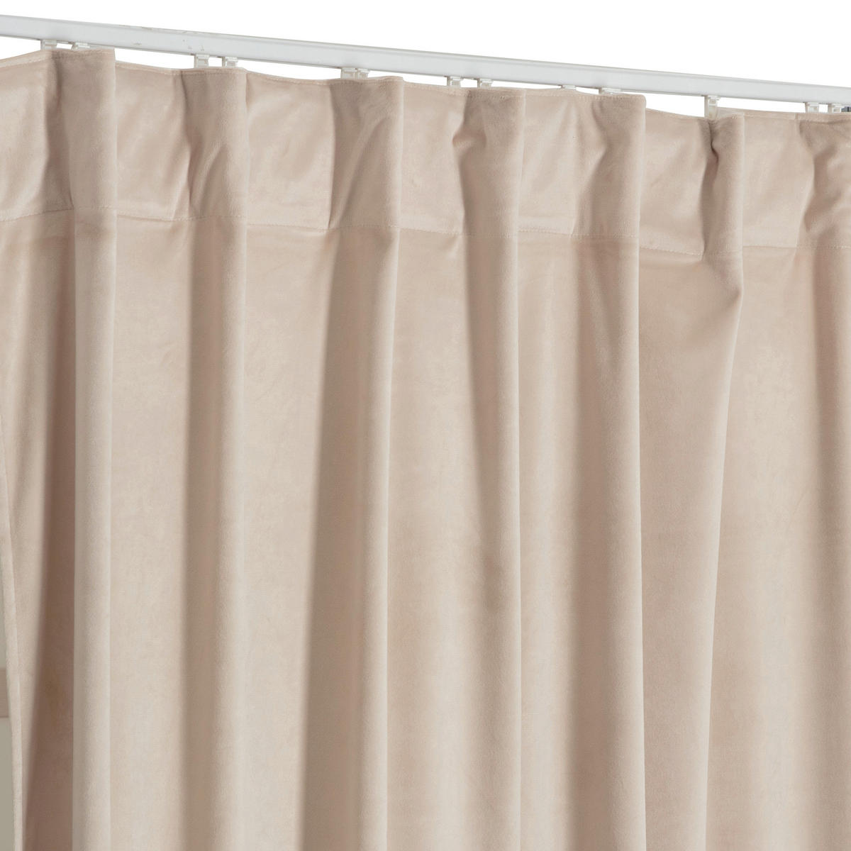 FERTIGVORHANG blickdicht  - Beige, Basics, Textil (135/280cm)