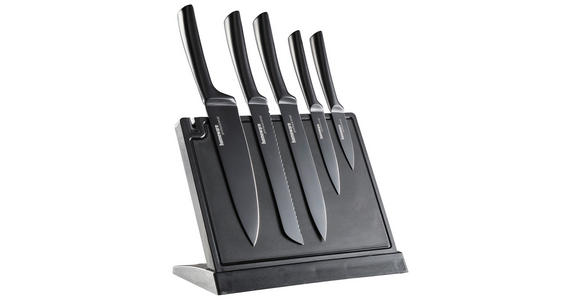MESSERBLOCK - Schwarz, Basics, Kunststoff/Metall (27/20/13,5cm) - Homeware Profession.