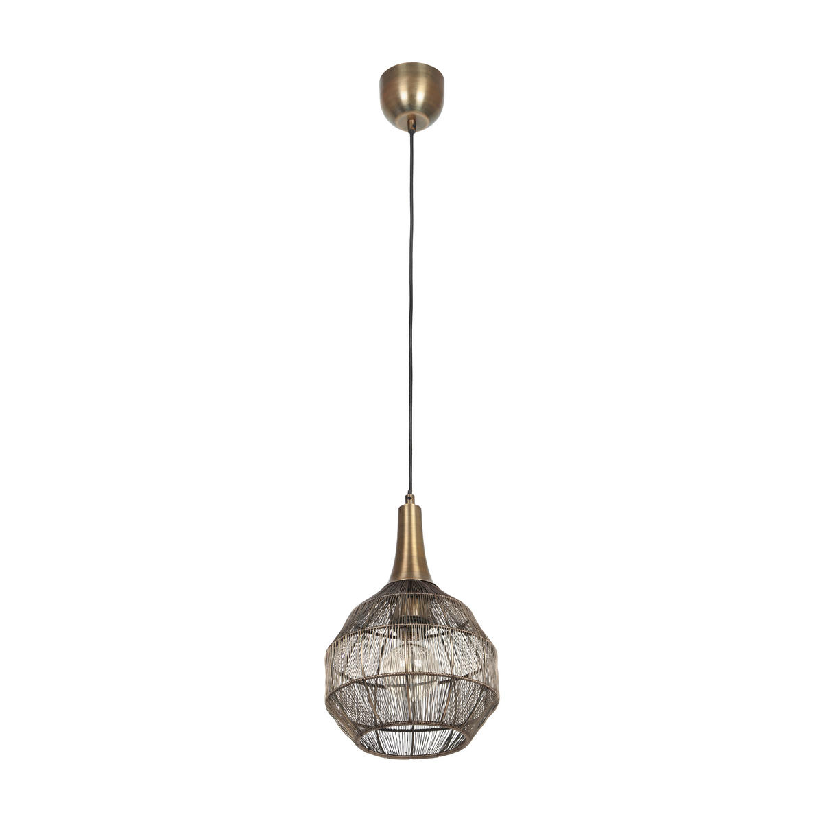 HÄNGELEUCHTE 26/150 cm    - Messingfarben, Basics, Metall (26/150cm) - Trio Leuchten
