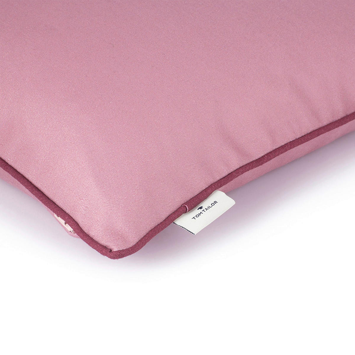 KISSENHÜLLE Dove Signature 40/40 cm  - Mauve/Altrosa, KONVENTIONELL, Textil (40/40cm) - Tom Tailor