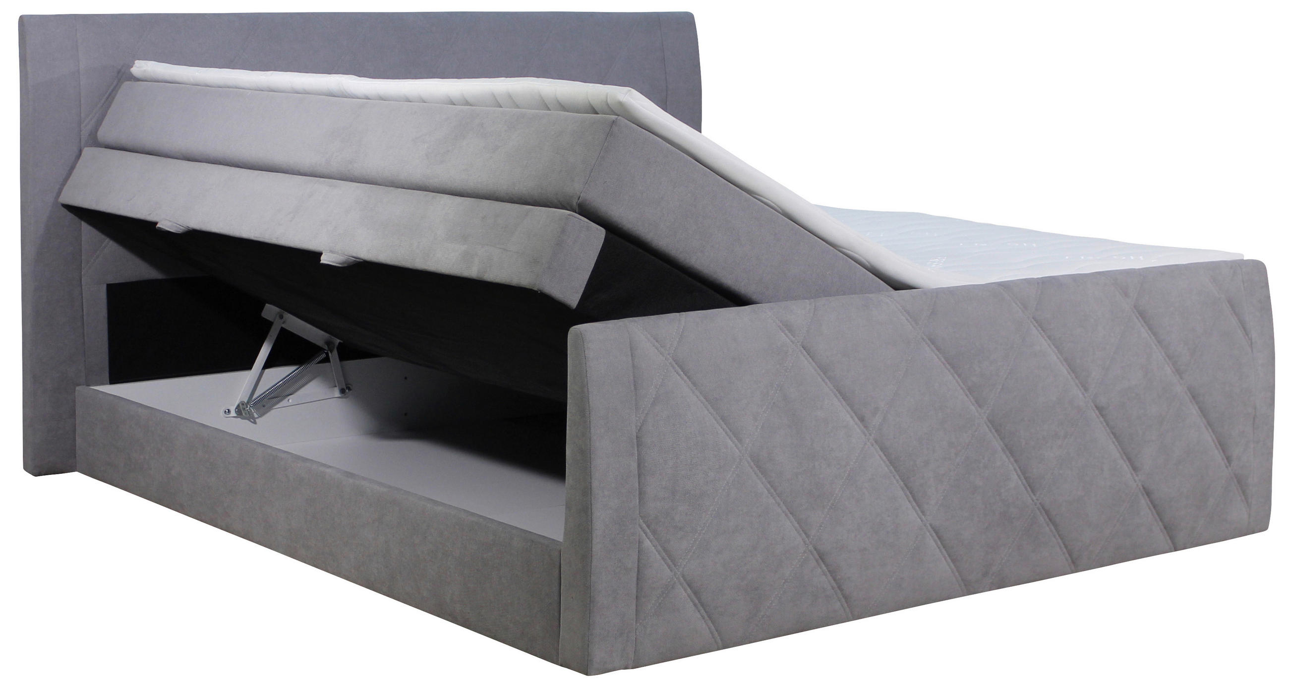POSTELJA BOXSPRING 160 cm   x 200 cm  , tekstil rjava  - črna/rjava, Konvencionalno, umetna masa/tekstil (160/200cm) - Xora
