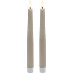 LED-KERZE 2,2/22 cm  - Sandfarben, LIFESTYLE, Kunststoff/Paraffin (2,2/22cm) - Ambia Home