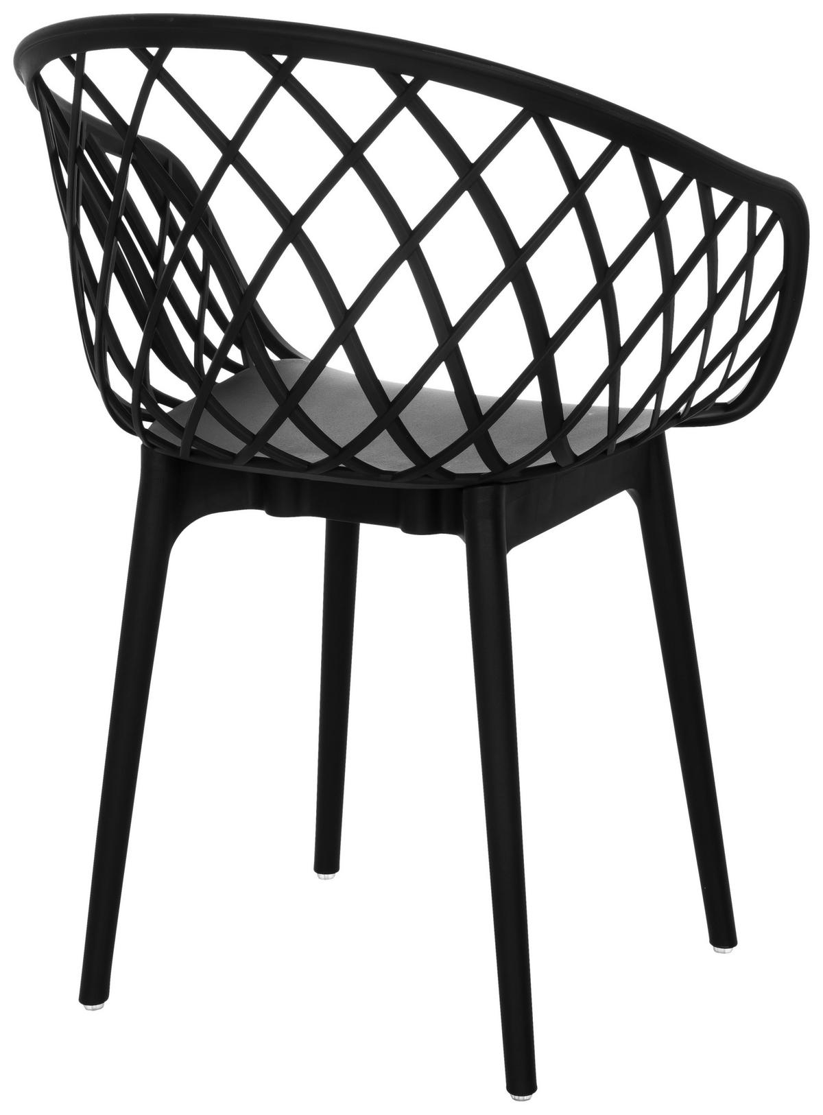 BESÖKSSTOL  i svart  - svart, Basics, plast (57/76/53cm) - MID.YOU