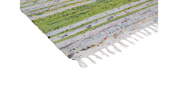 FLECKERLTEPPICH - Weiß/Grün, KONVENTIONELL, Textil (80/150cm) - Boxxx