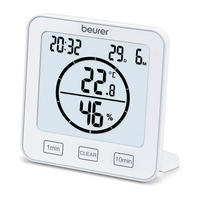 Thermo-Hygrometer Thermo-Hygrometer - Raumklimakontrolle Weiß 10,6/10,9/2,9 cm  - Weiß, Basics, Kunststoff (10,6/10,9/2,9cm) - Beurer
