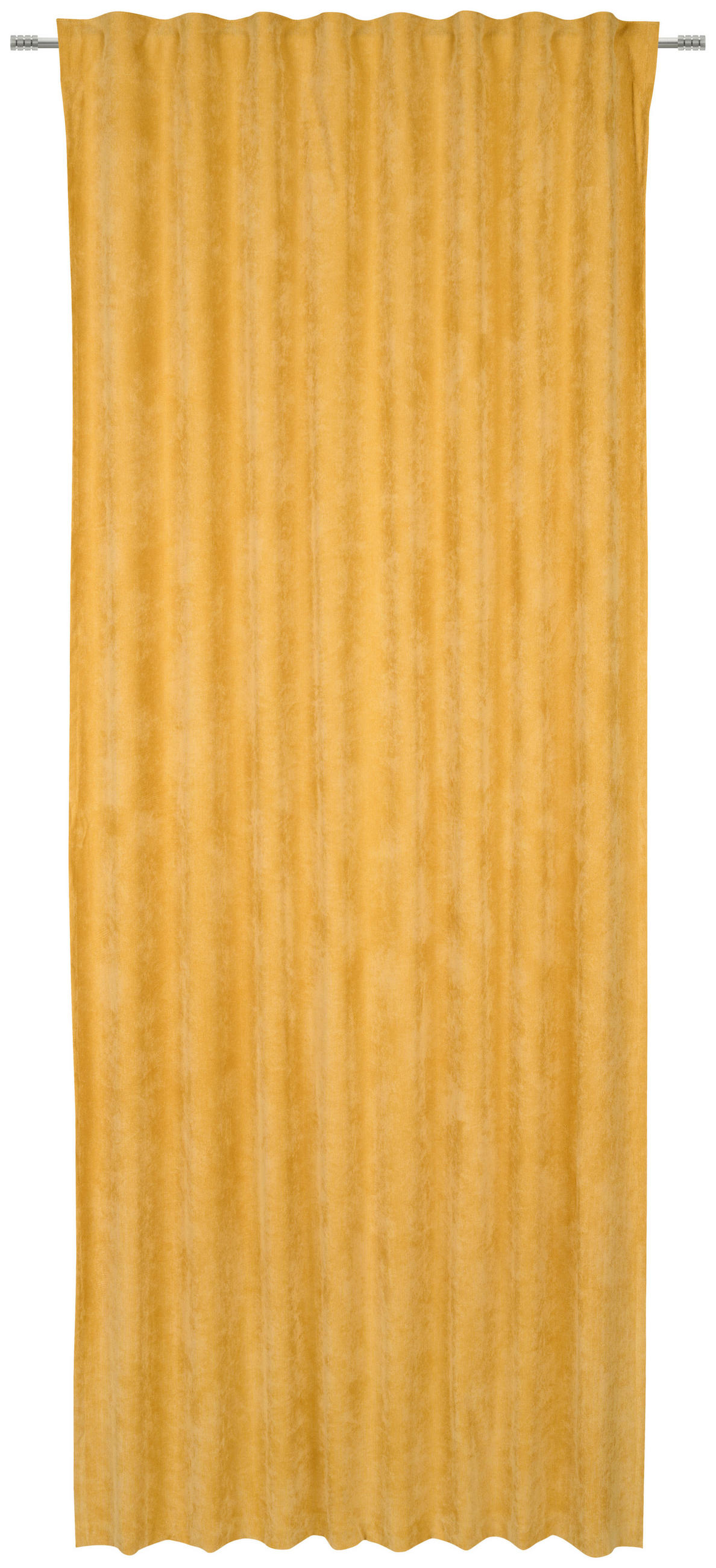 HOTOVÝ ZÁVĚS, neprůsvitné, 135/245 cm - žlutá, Basics, textil (135/245cm) - Esposa