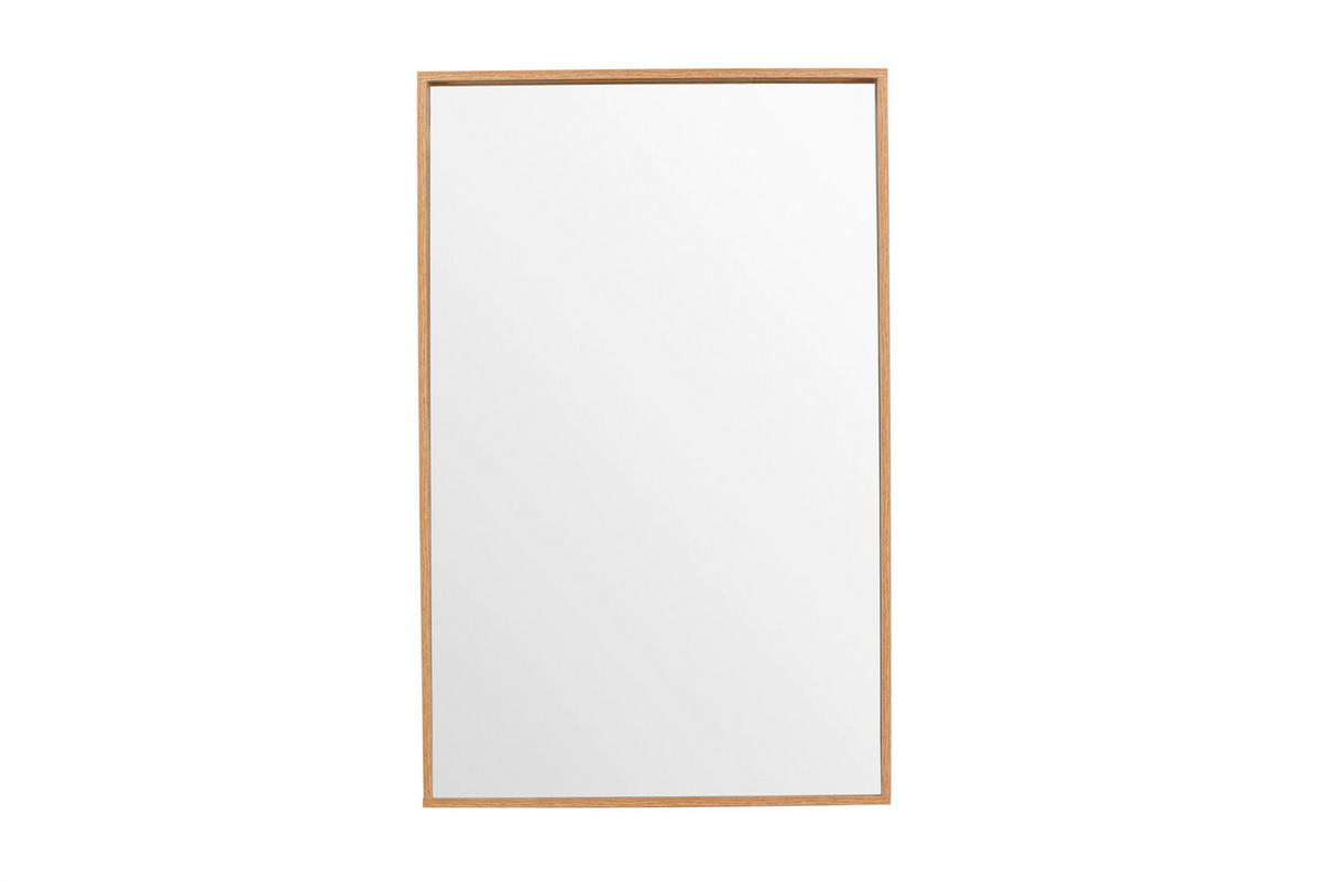 DEKOSPIEGEL 125/196/10 cm    in rechteckig  - Beige, MODERN, Glas/Holz (125/196/10cm) - Livetastic