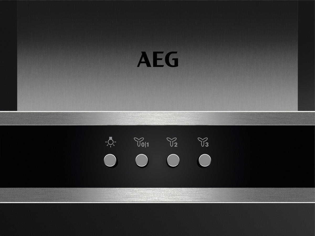 DUNSTABZUGSHAUBE DIB3951M  - Edelstahlfarben, Design, Metall (89,8/73-115/59,8cm) - AEG