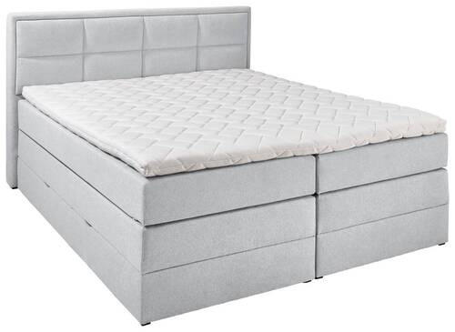 BOXSPRINGBETT 180/200 cm in Greige - Greige, KONVENTIONELL, Textil (180/200cm) - Carryhome