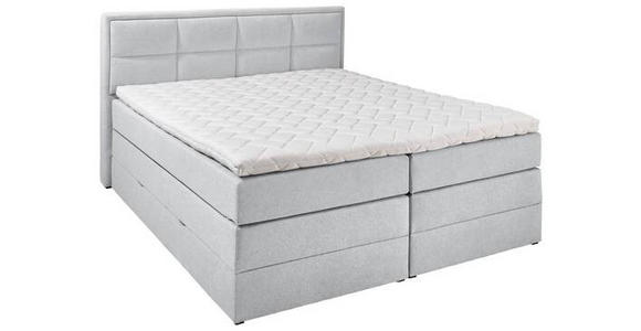 BOXSPRINGBETT 180/200 cm  in Greige  - Greige/Schwarz, KONVENTIONELL, Kunststoff/Textil (180/200cm) - Carryhome