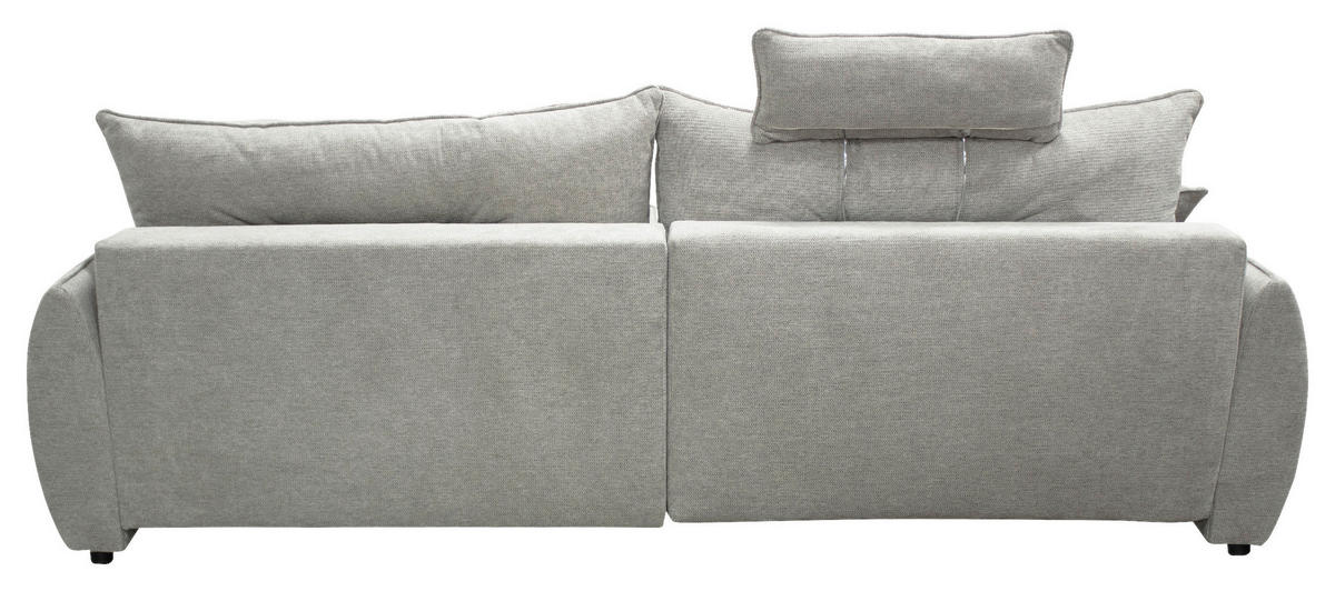 ECKSOFA  FRESH Graubraun Struktur  - Graubraun/Beige, Design, Kunststoff/Textil (264/195cm) - MID.YOU