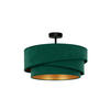 DECKENLEUCHTE Kobo 45/24 cm   - Waldgrün, Design, Textil (45/24cm)