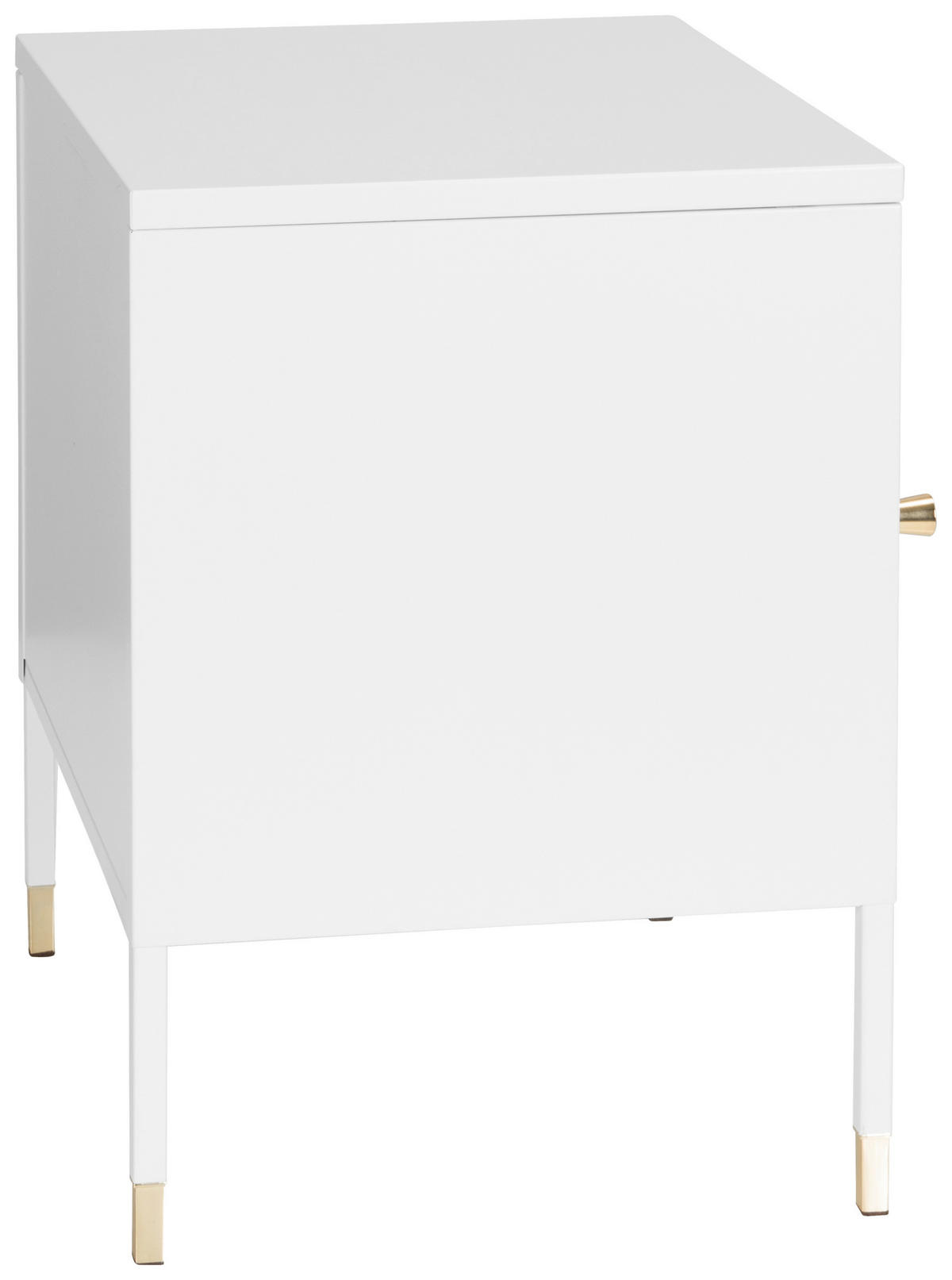 SIDEBOARD  in 45/50/35 cm  - Goldfarben/Weiß, Basics, Metall (45/50/35cm) - MID.YOU