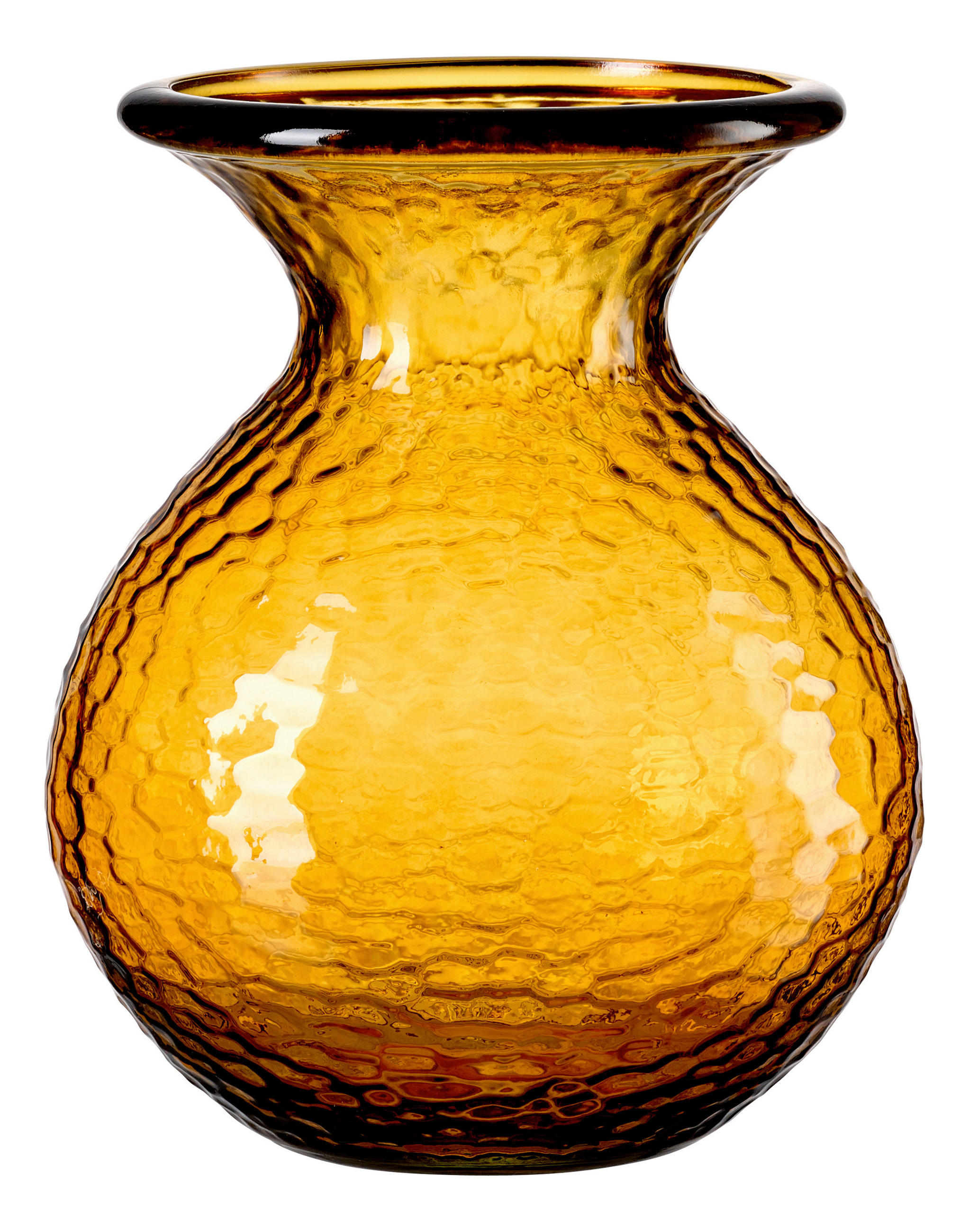 VASE Marokko 24,5 cm  - Bernsteinfarben, Trend, Glas (19/19/25cm) - Ritzenhoff Breker