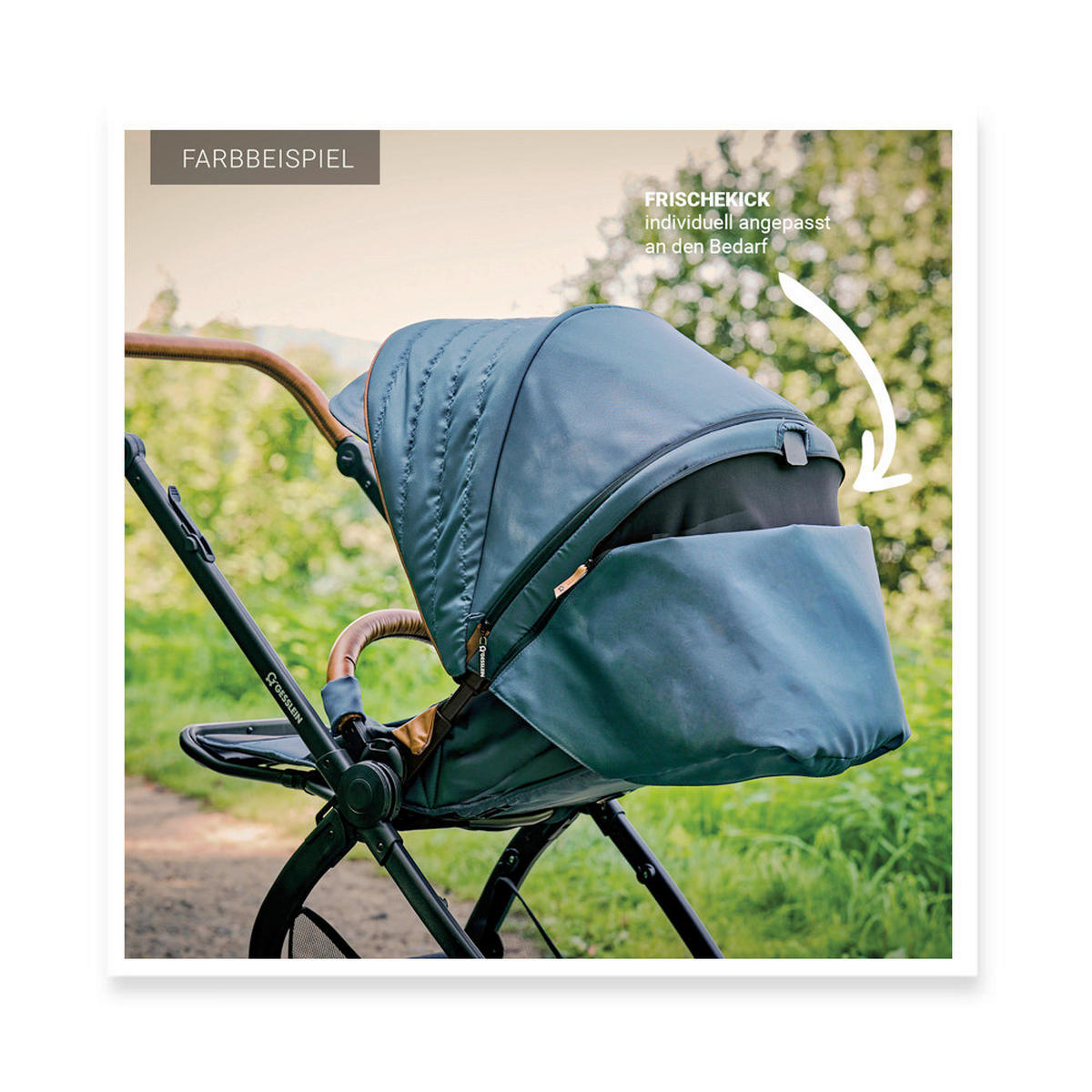 KOMBIKINDERWAGEN FX4 Swing Set  - Schwarz, Basics, Metall (100/55/130cm) - Gesslein