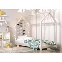 HAUSBETT 80/180 cm,  in Weiß  - Birkefarben/Weiß, MODERN, Holz (80/180cm) - MID.YOU