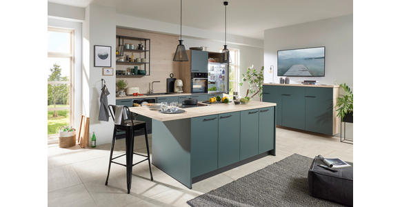 EINBAUKÜCHE - Grün, Design, Holzwerkstoff - Dieter Knoll