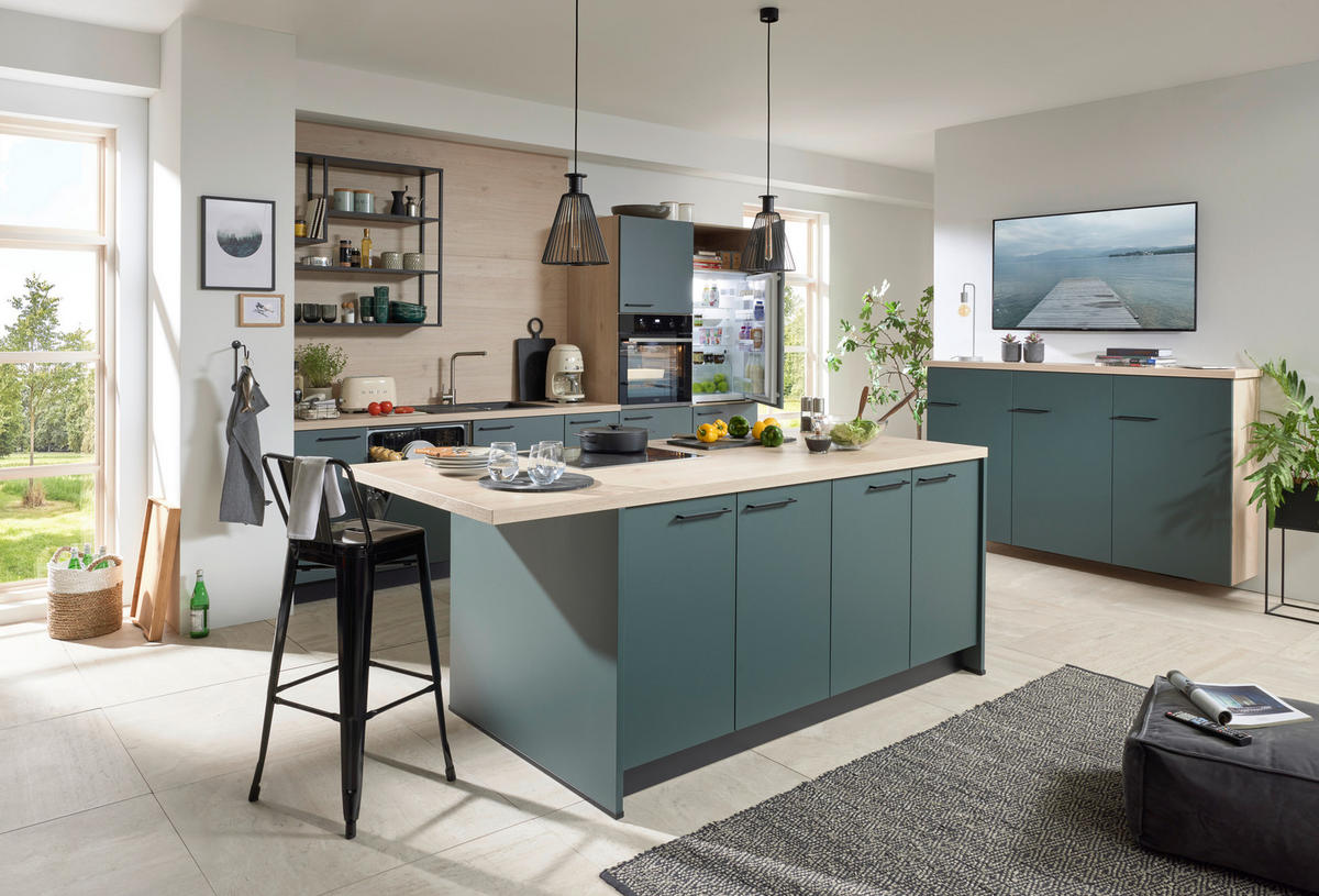 EINBAUKÜCHE   - Grün, Design, Holzwerkstoff - Dieter Knoll