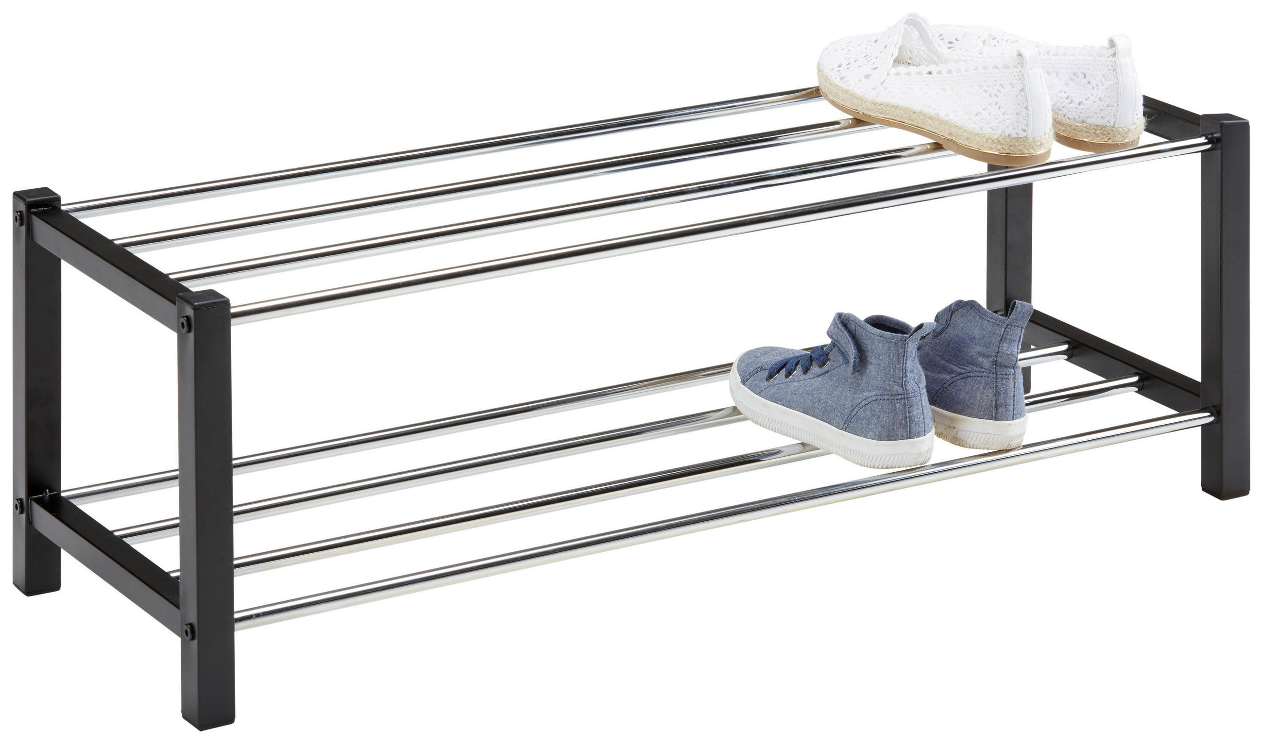 SKOHYLLA 80/27/28,5 cm  - kromfärg/svart, Klassisk, metall (80/27/28,5cm) - Based