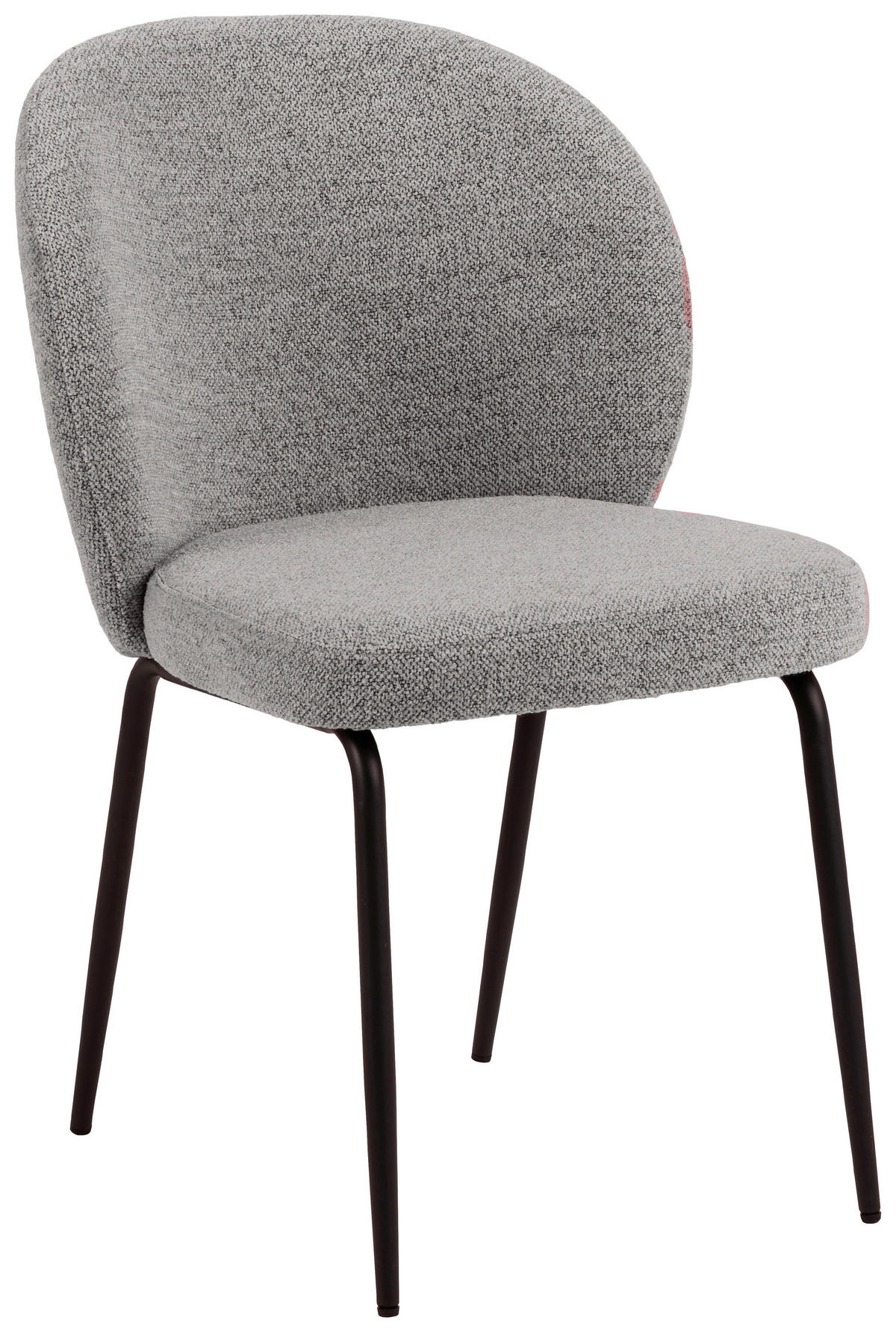 STUHL   Bouclé  - Schwarz/Grau, MODERN, Textil/Metall (52/82/57,5cm) - MID.YOU