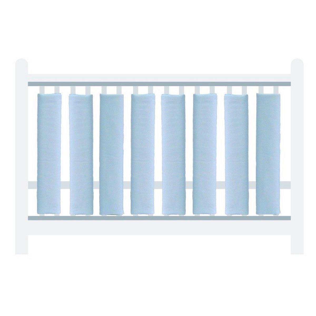 ZAŠTITNA OGRADICA ZA KREVET   - bijela/plava, Basics, tekstil (27/56cm)