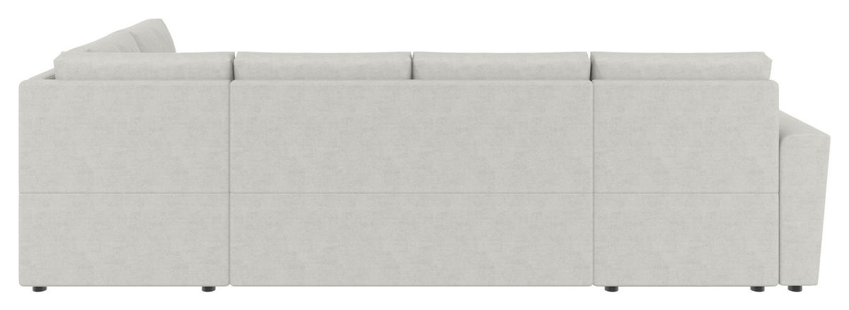 WOHNLANDSCHAFT TERMOLI Beige Jacquard  - Beige/Schwarz, Design, Kunststoff/Textil (155/297/212cm) - MID.YOU