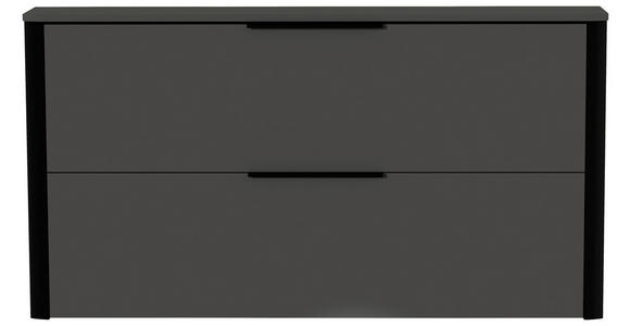 HÄNGESCHUHSCHRANK Anthrazit, Schwarz - Anthrazit/Schwarz, Design, Holzwerkstoff/Metall (152/80/28cm) - Dieter Knoll