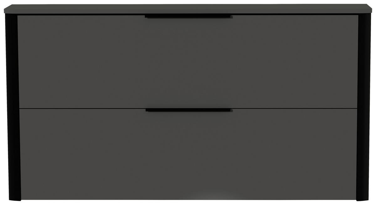HÄNGESCHUHSCHRANK  in 152/80/28 cm  - Anthrazit/Schwarz, Design, Holzwerkstoff/Metall (152/80/28cm) - Dieter Knoll