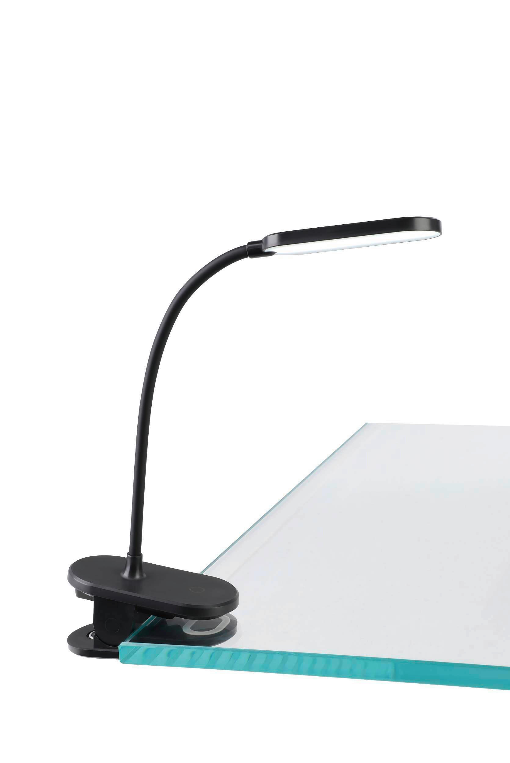 KLEMMLEUCHTE 12/6/45,5 cm   - Schwarz, Basics, Kunststoff (12/6/45,5cm) - Eglo