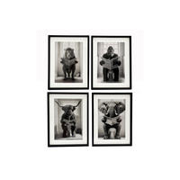 KÉP SZETT 30/40/2.5 cm  - fekete/fehér, Basics, faalapú anyag/Üveg (30/40/2.5cm)