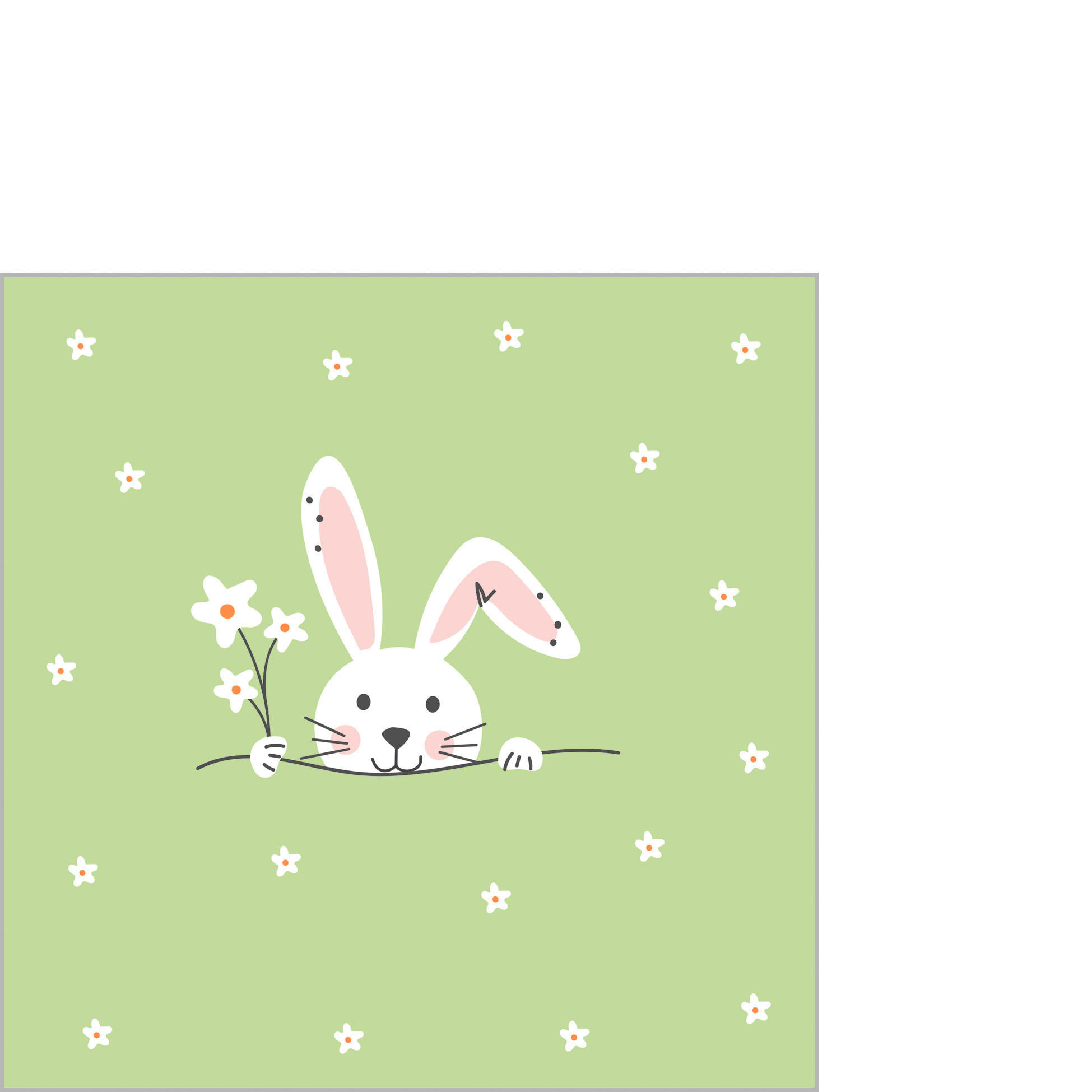 SERVIETTE    - Multicolor, Natur, Papier (12,5cm) - PPD