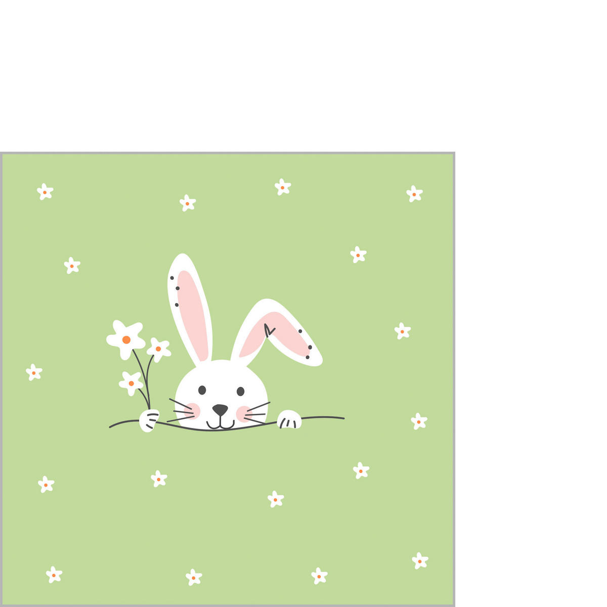 SERVIETTE    - Multicolor, Natur, Papier (12,5cm) - PPD