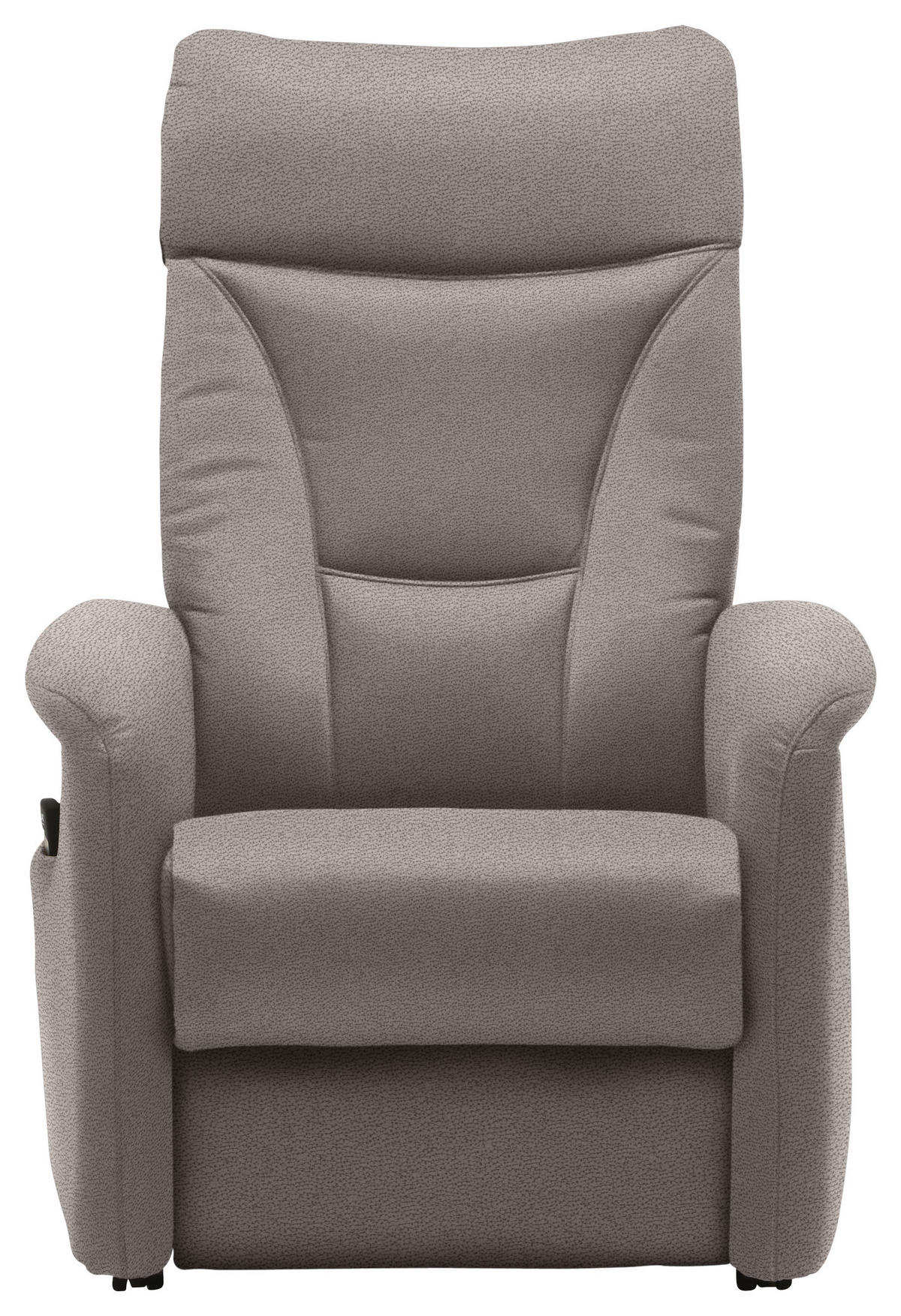 FERNSEHSESSEL in Mikrofaser Graubraun  - Graubraun/Schwarz, Konventionell, Textil (78/108/90cm) - Valdera