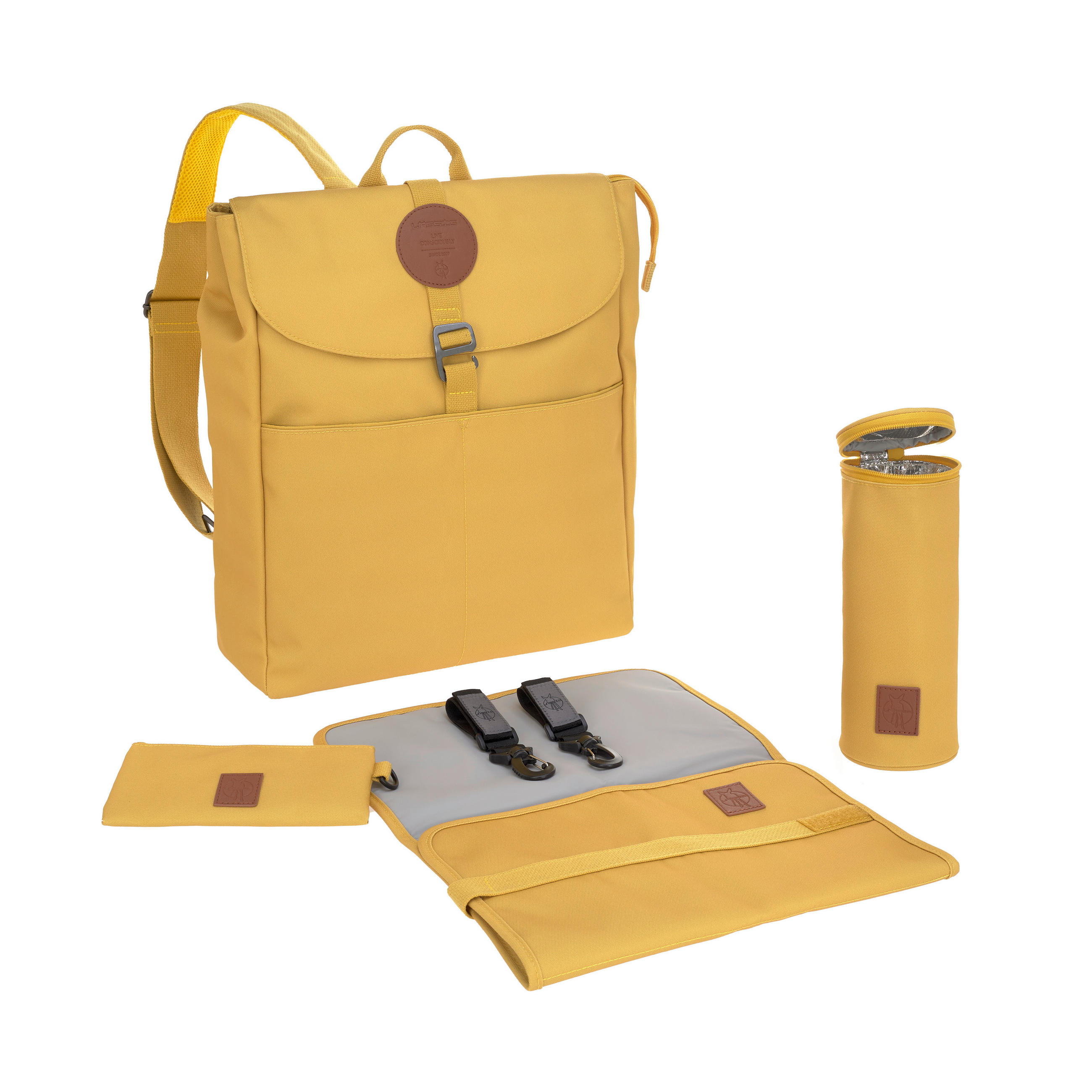 WICKELRUCKSACK Adventure Backpack  - Gelb, Basics, Kunststoff (34/14/42cm) - Lässig