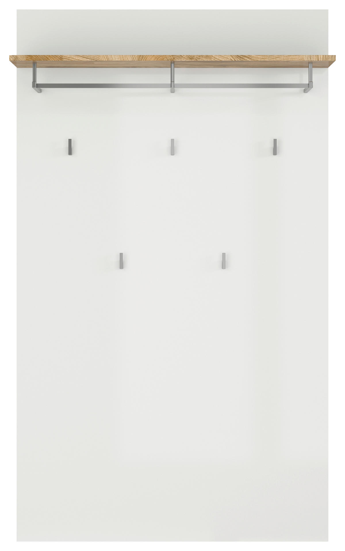 GARDEROBNI PANEL - bela, Basics, leseni material (88/150/28,5cm) - Livetastic