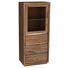 VITRINE Sheesham massiv Sheeshamfarben - Sheeshamfarben, Natur, Holz (65/148/40cm) - Carryhome