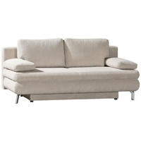 SCHLAFSOFA Rob Cord Beige Rückenkissen, Bettkasten, Schlaffunktion  - Eichefarben/Beige, Design, Holz/Textil (200/91/92cm) - Novel